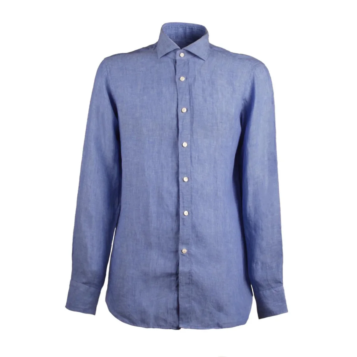 Camicia Collo Francese Uomo Jeans