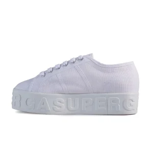 Scarpe 2790 3D Lettering Donna Bianco