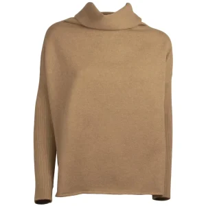 Dolcevita over con maniche a coste