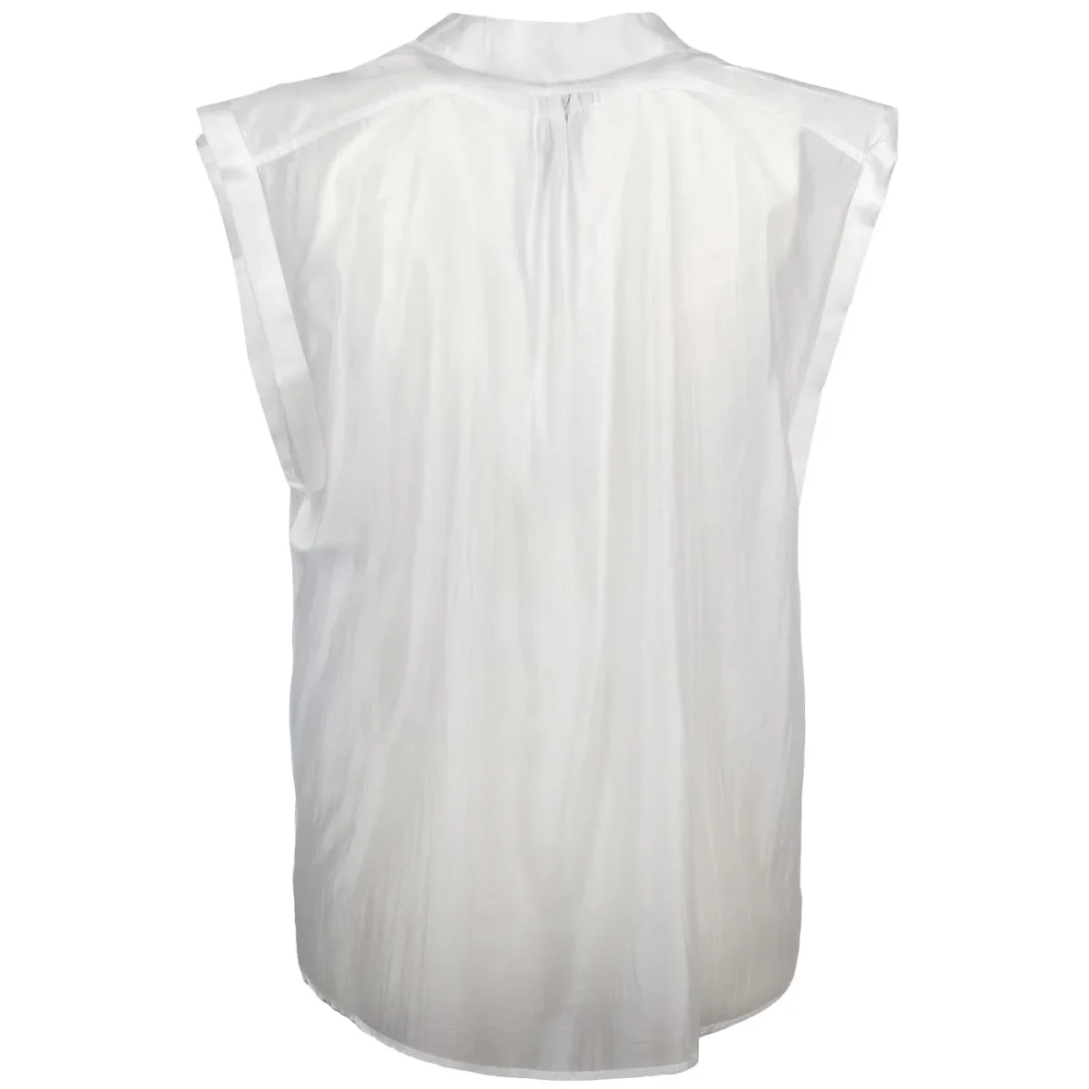 Camicia Smanicata Con Collo Alla Coreana - immagine 3