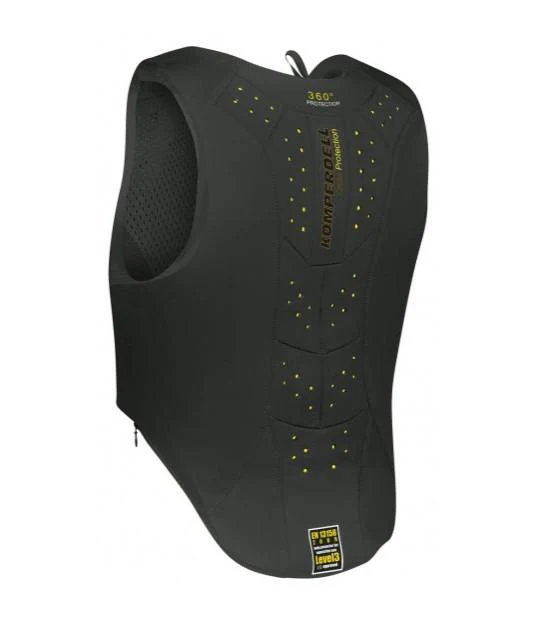 Komperdell Safety Vest Frontzip Junior Nero gilet protettivo livello 3 per equitazione - immagine 6