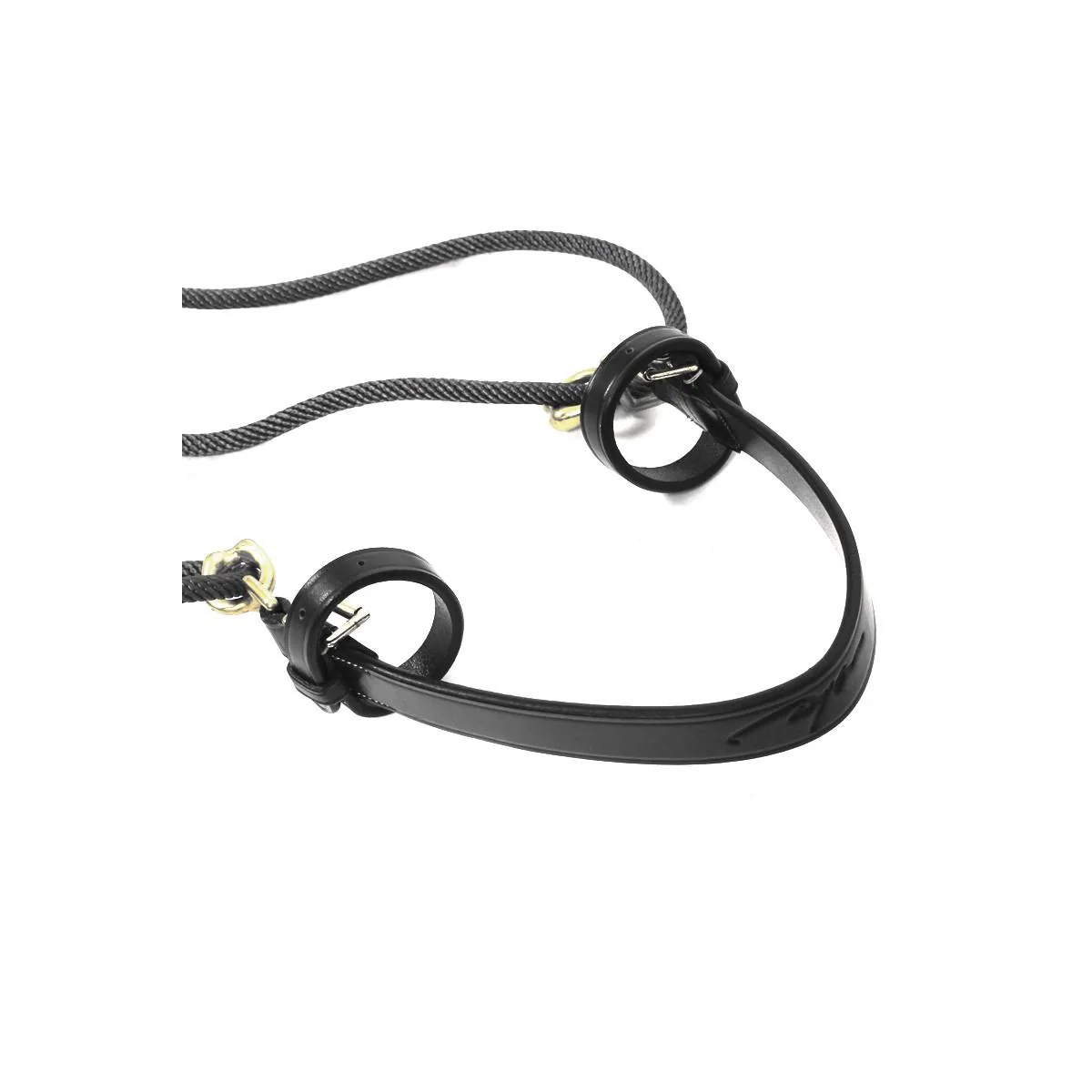 DY'ON GOGUE CUOIO+CORDA TUBOLARE DYON Nero GOGUE E ABBASSATESTA - immagine 4