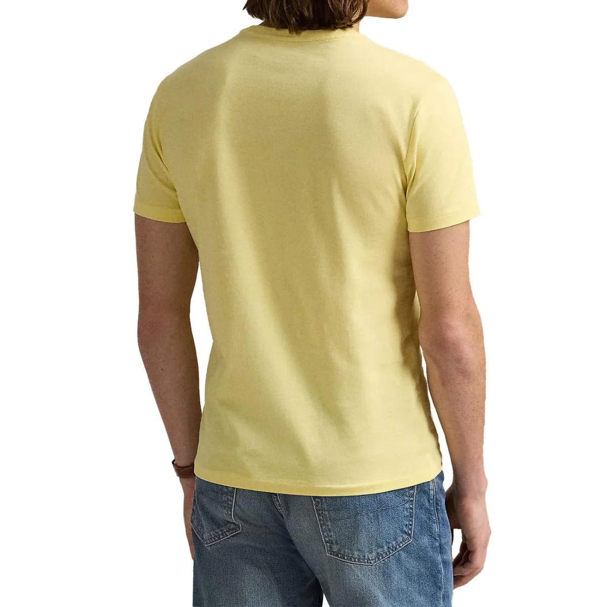 T-Shirt Girocollo Slim Fit Jersey Uomo Resort Gold - immagine 4