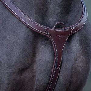 DY'ON PETTORALE IN CUOIO A Y CON PONTE LUNGO CLASSIC COLLECTION Marrone PETTORALI