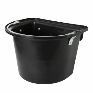 Waldhausen MANGIATOIA PORTATILE DA CONCORSO, CON MANICO IN METALLO 12L Nero SECCHI