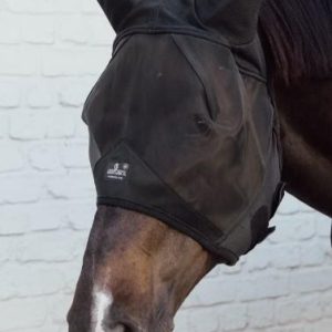 KENTUCKY FLY MASK WITH EARS SOUNDLESS KENTUCKY Nero cuffie antirumore - antimosche