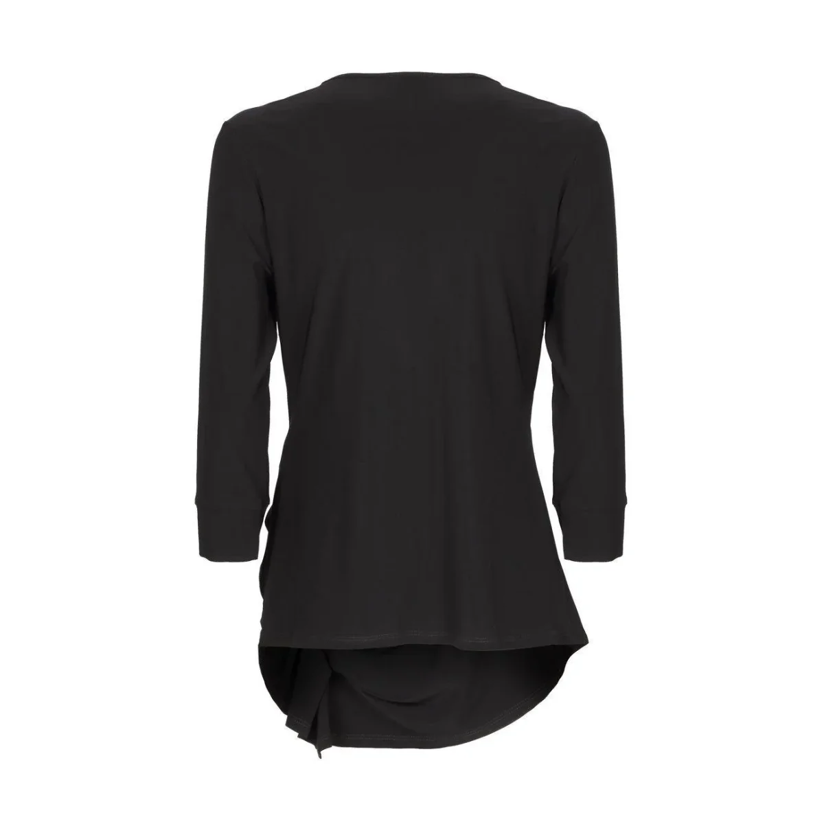 Blusa Con Drappeggio Laterale E Scollo V - immagine 3