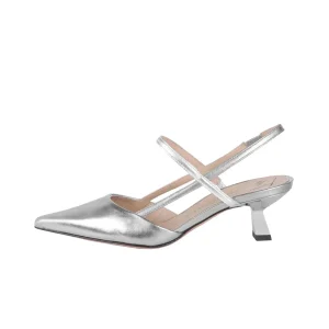 Chanel Amai Slingback Donna Silver
