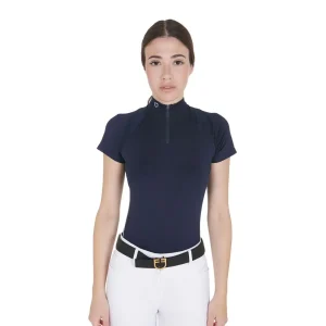 EQUESTRO Polo Da Donna Technical Training Polo SS Zip