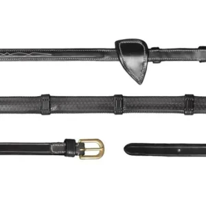 DY'ON REDINI IN CUOIO CON PASSANTI CLASSIC COLLECTION Nero REDINI