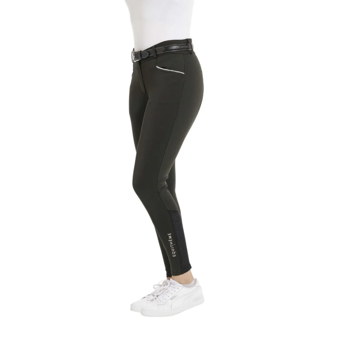 Pantaloni Da Donna Claudine Equitheme Verde - immagine 3
