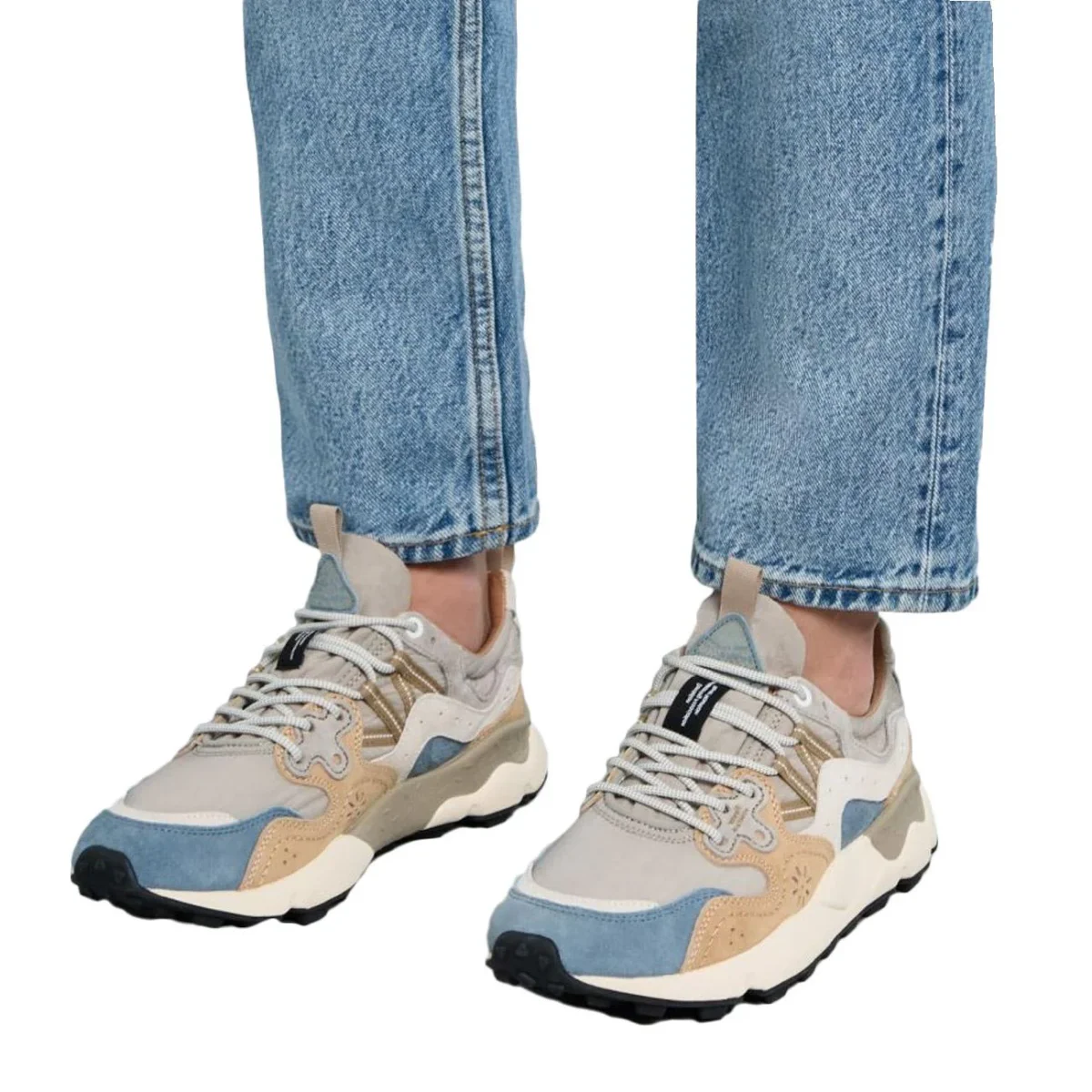 Sneakers Yamano 3 Ripstop Uomo Grigio Scuro Beige - immagine 3