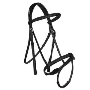 CWD TESTIERA CUOIO+REDINI GOMMA CWD Nero testiera per filetto con redini 09CWBR08FH+RE04H