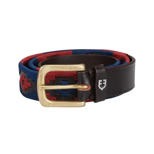 Cintura Polo S Equestro Marrone/Blu/Burgundy