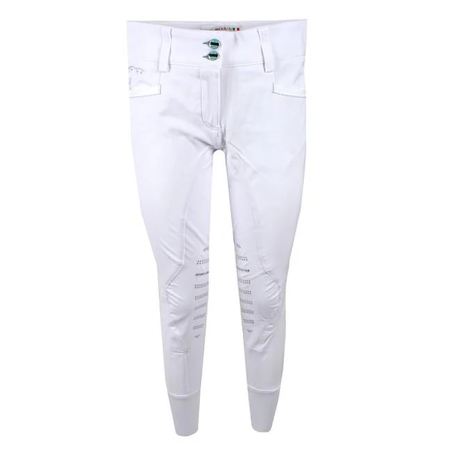ANIMO Noguarda Animo 02 Bianco Pantaloni Da Equitazione