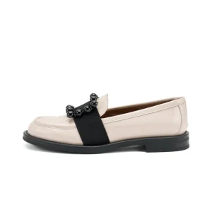 Mocassini In Vernice Con Accessorio Donna Cipria