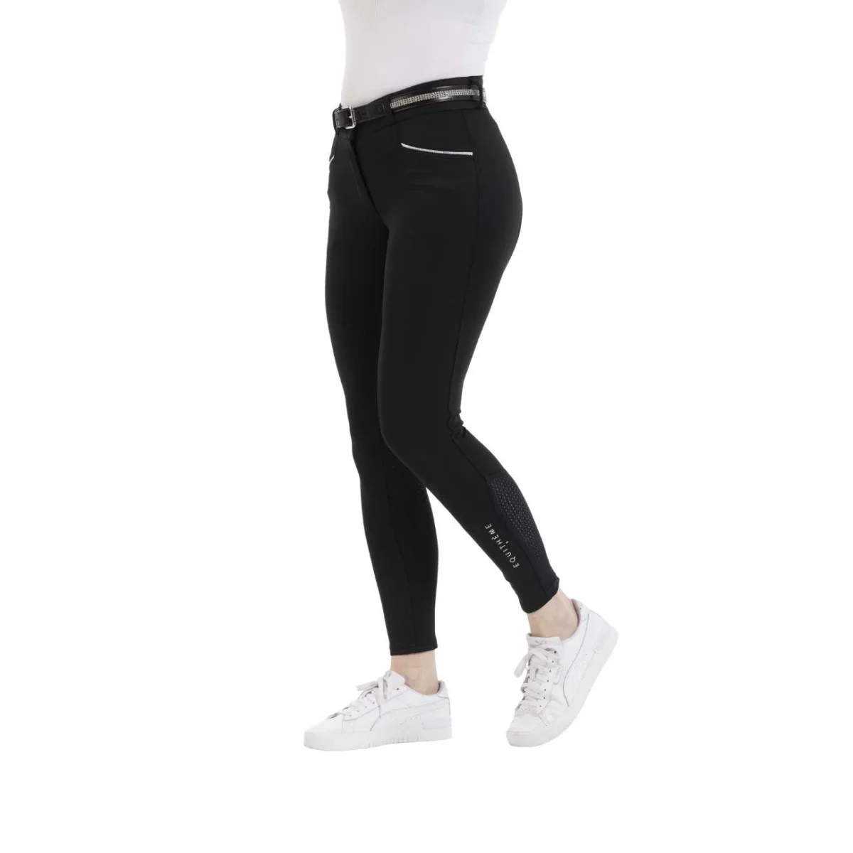 Pantaloni Da Donna Claudine Equitheme Nero - immagine 3