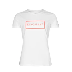 KINGSLAND T-SHIRT DONNA A GIROCOLLO KLCEMILE Bianco abbigliamento da equitazione