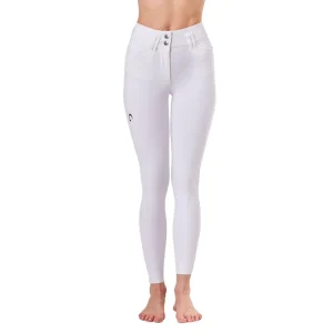 Pantalone da Equitazione Da Donna Half Grip Berlino Mascheroni Bianco