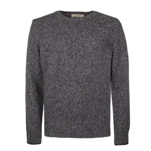 Maglia In Lana Uomo Celeste Blu Melange