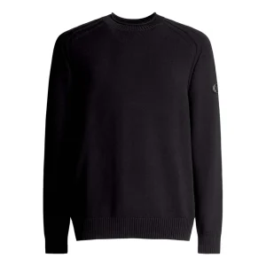 Pullover In Cotone Tech Uomo Nero