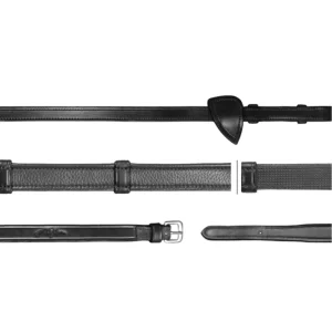 DY'ON REDINI DA CACCIA 5/8 CON PASSANTI IN CUOIO NEW ENGLISH COLLECTION Nero REDINI