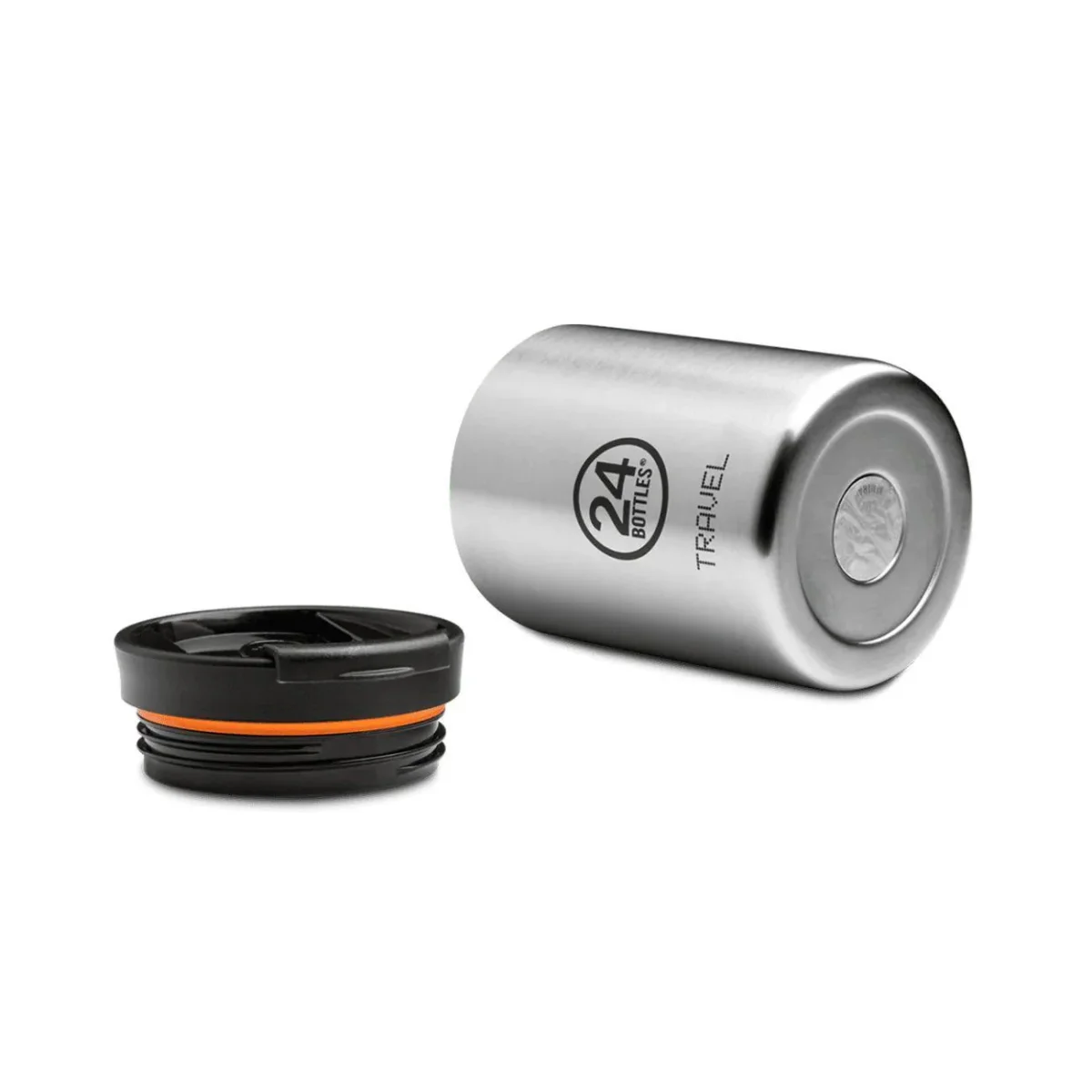 Water Bottle Travel Tumbler Brushed Steel - immagine 3