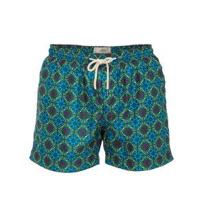 Boxer Mare Panarea Uomo Turchese Multi