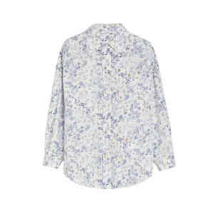 Camicia Rampur In Popeline Stampato Donna Panna