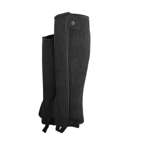 Sartore Ghette Junior In Amara Scamosciata Con Zip Ed Elastico Nero Ghette