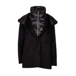 Piumino Scampanato In Lana Donna Nero