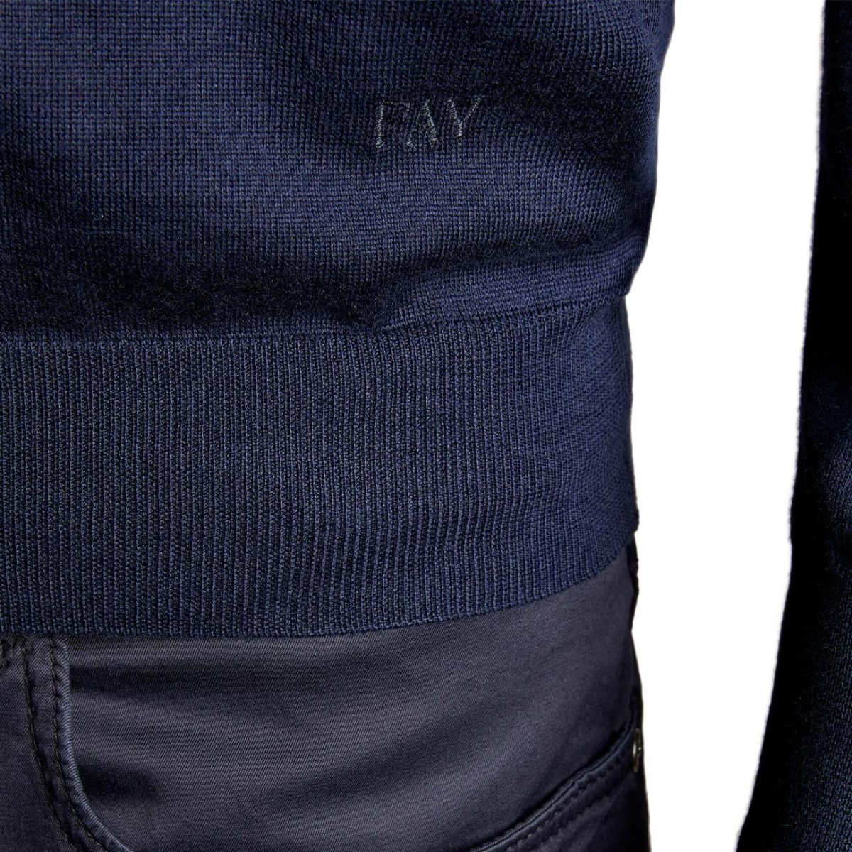 Pull In Maglia Rasata Uomo Blu Navy - immagine 5