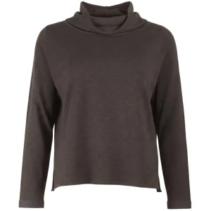 Maglia Collo Ciambella Con Polsini In Tessuto