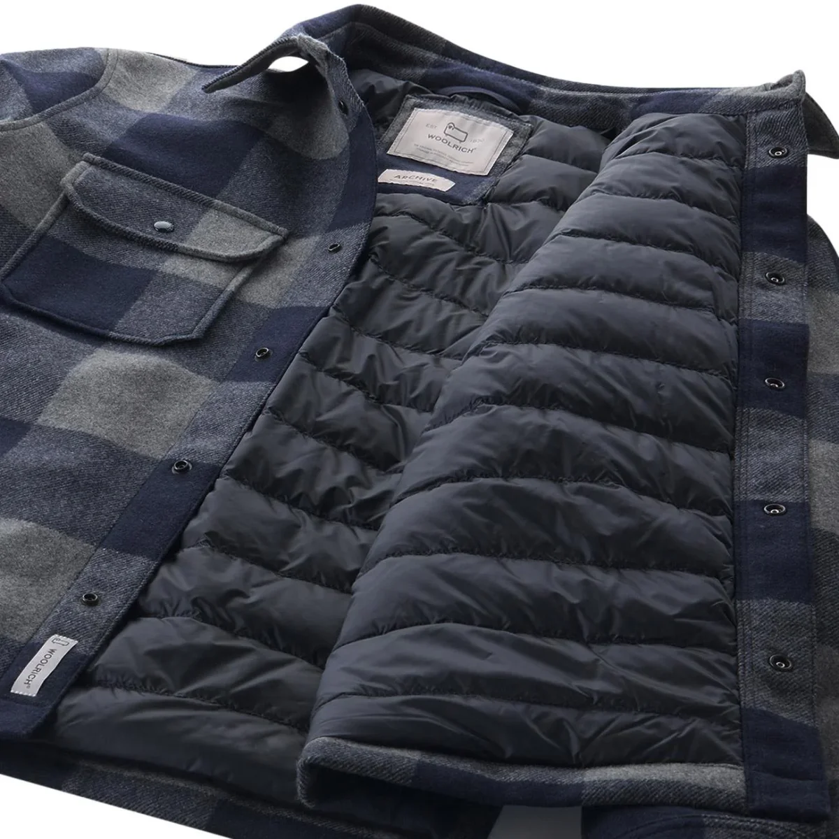 Giacca Alaskan In Misto Lana Riciclata Uomo Blue Buffalo - immagine 5