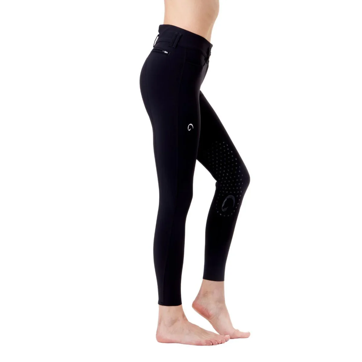 Pantalone da Equitazione Da Donna Berlino Half Grip Mascheroni Nero - immagine 6