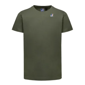 T-Shirt Girocollo Edouard Uomo Green Blackish