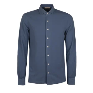 Camicia Logo Uomo Azzurro