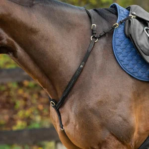 DY'ON PETTORALE IN CUOIO FULL D COLLECTION Nero PETTORALI