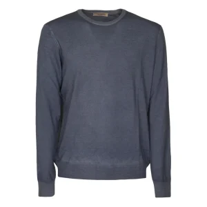 Pullover Merinos Uomo Denim