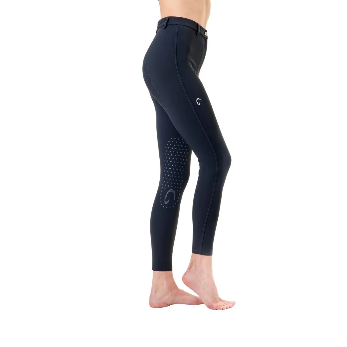 Pantalone Da Equitazione Da Donna Half Grip Parigi Mascheroni Blu - immagine 7