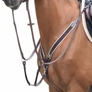 JUMP'IN COLLIER DE CHASSE ELASTICO E MARTINGALA BICOLOR JUMP'IN Marrone martingale e forchette CCOELMARRONE