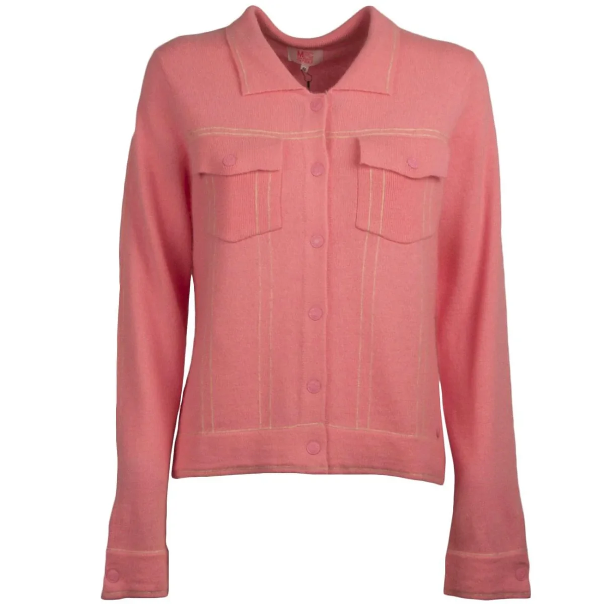 Blouson cardigan con colletto