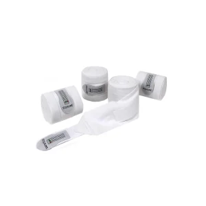 Set 4 Pezzi Fasce Da Lavoro In PIle Equiline Bianco