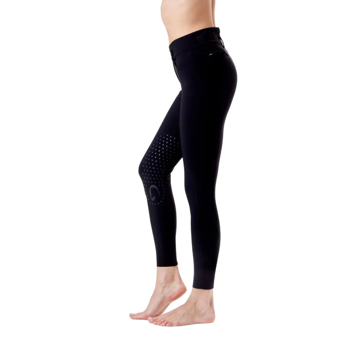 Pantalone da Equitazione Da Donna Berlino Half Grip Mascheroni Nero - immagine 4