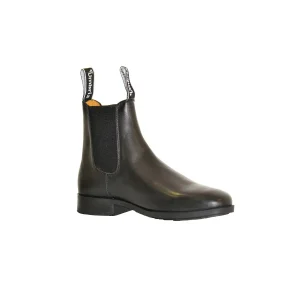 AMAHORSE STIVALETTO JODHPUR PELLE LISCIA DERBY Nero STIVALETTI E BOOTS 09UMAB00132