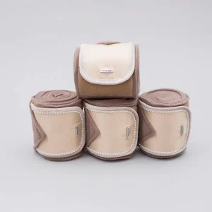 KINGSLAND FASCE IN PILE CON STRASS SET DA 4PZ. Beige sottosella