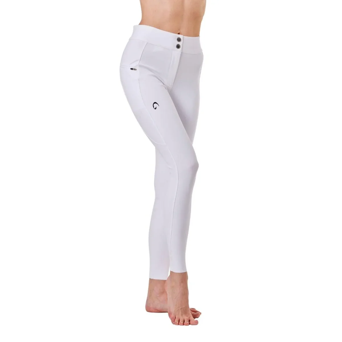 Pantalone Da Donna Half Grip Venezia Mascheroni Bianco - immagine 5