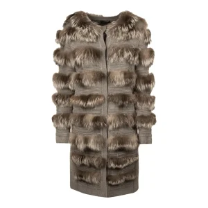 Cappotto Di Maglia E Pelliccia