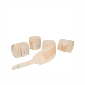 Set 4 Pezzi Fasce Da Lavoro In PIle Equiline Beige