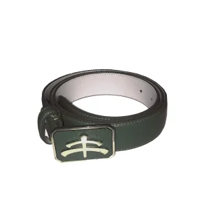 CINTURA IN PELLE DI CERVO FIBBIERIA OTTONE